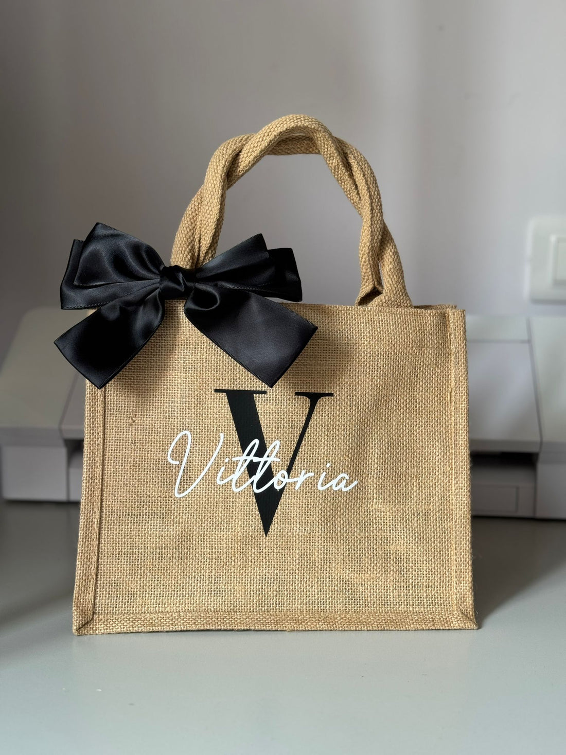 Borsa in juta personalizzata