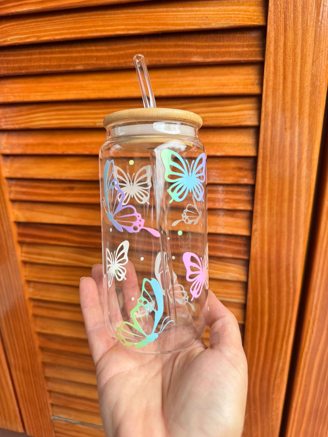 Glass Cup Butterfly