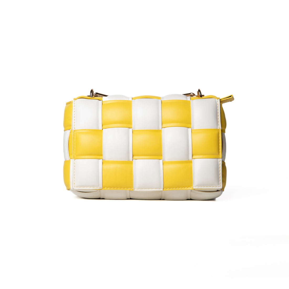 Borsa a scacchi Gialla e Bianca