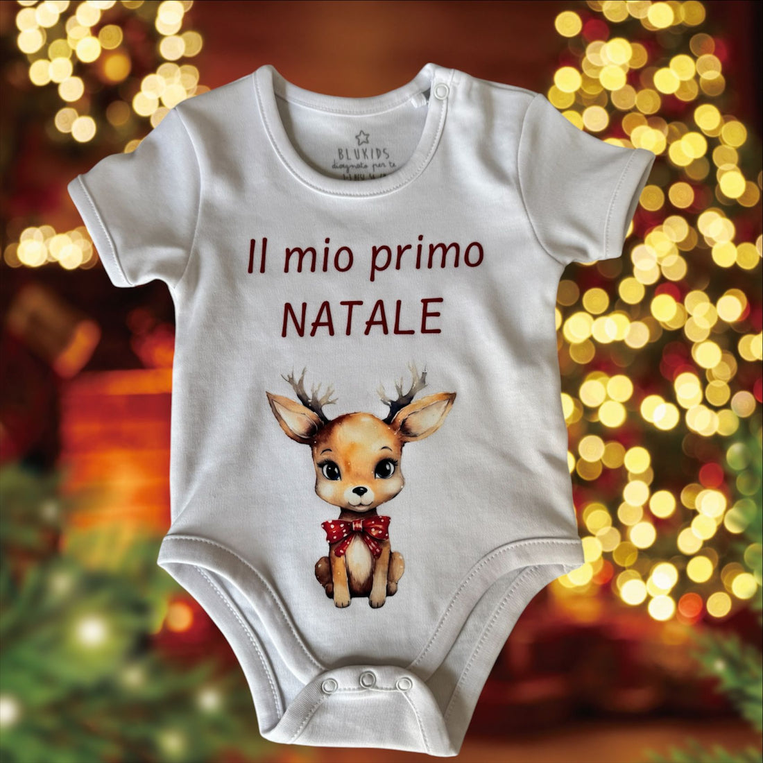 Body mezza manica natalizio personalizzato