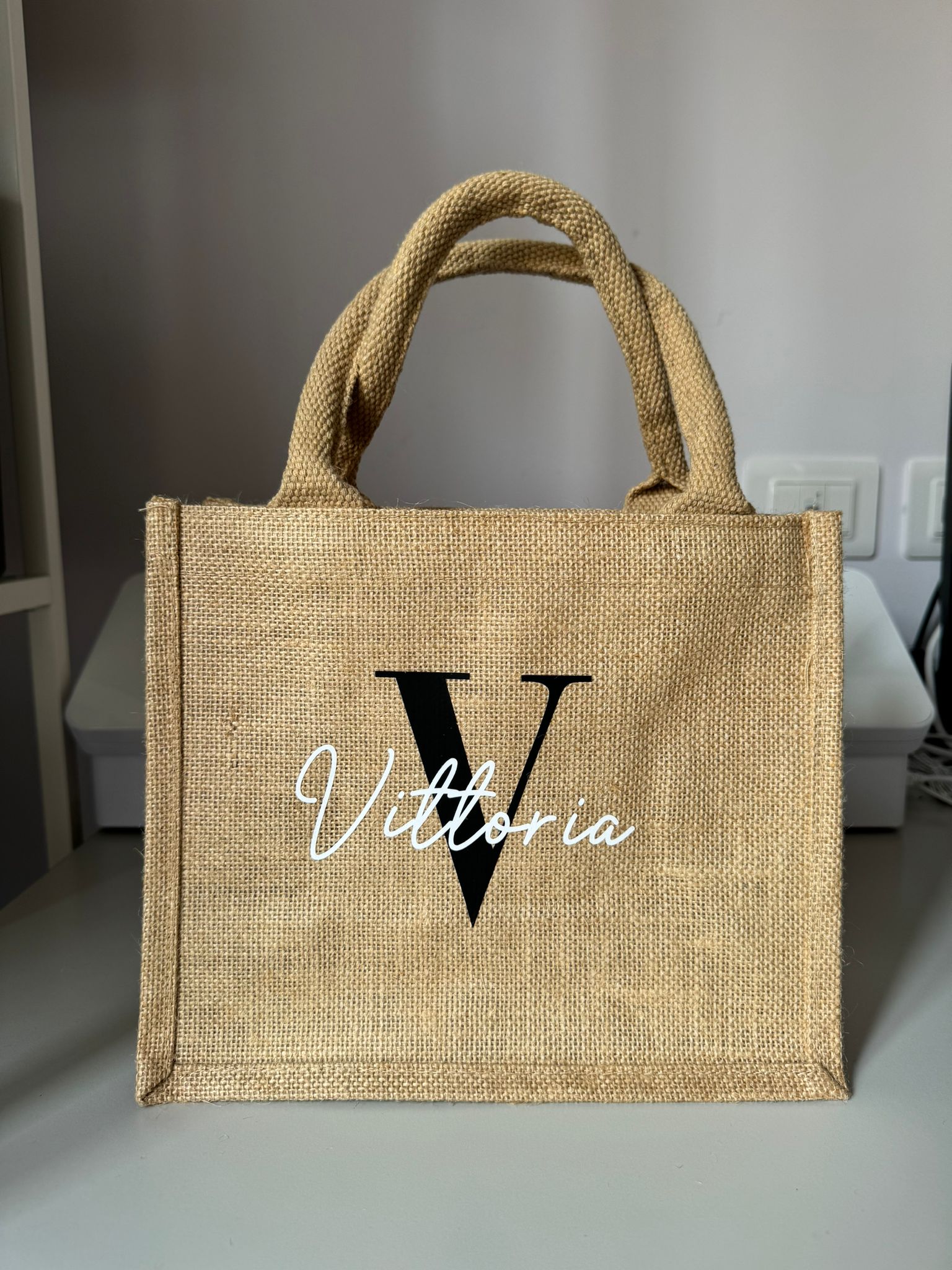 Borsa in juta personalizzata