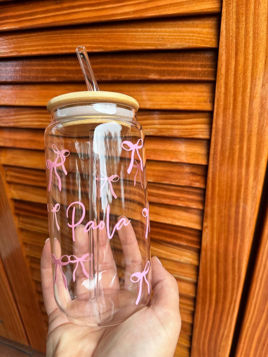 Glass cup personalizzata