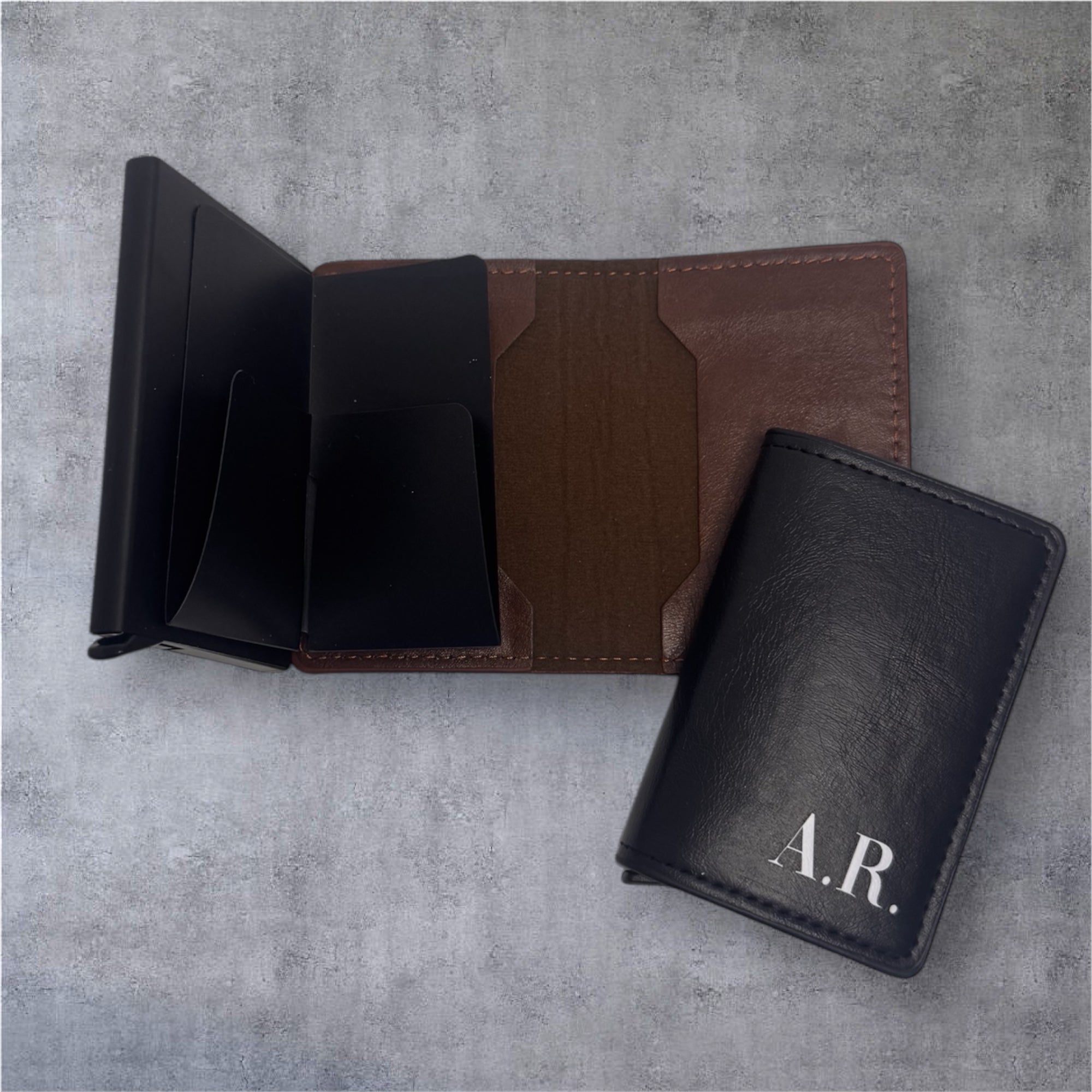 Portacarte slim automatico personalizzato