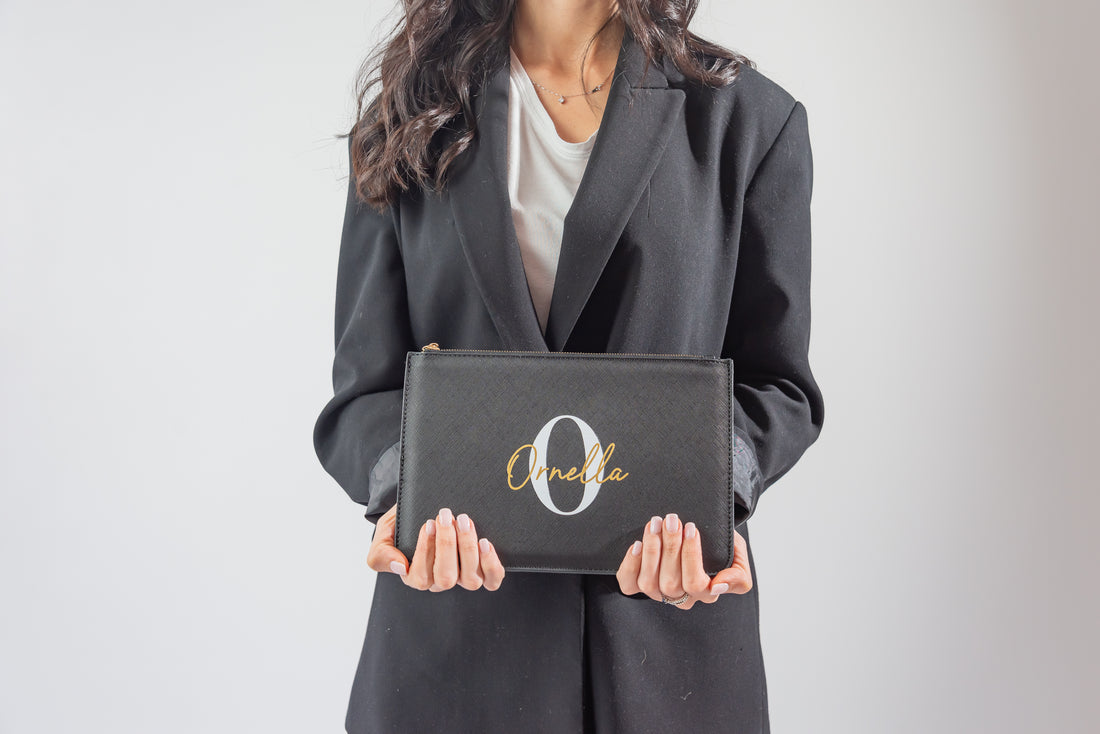 Pochette saffiano personalizzata