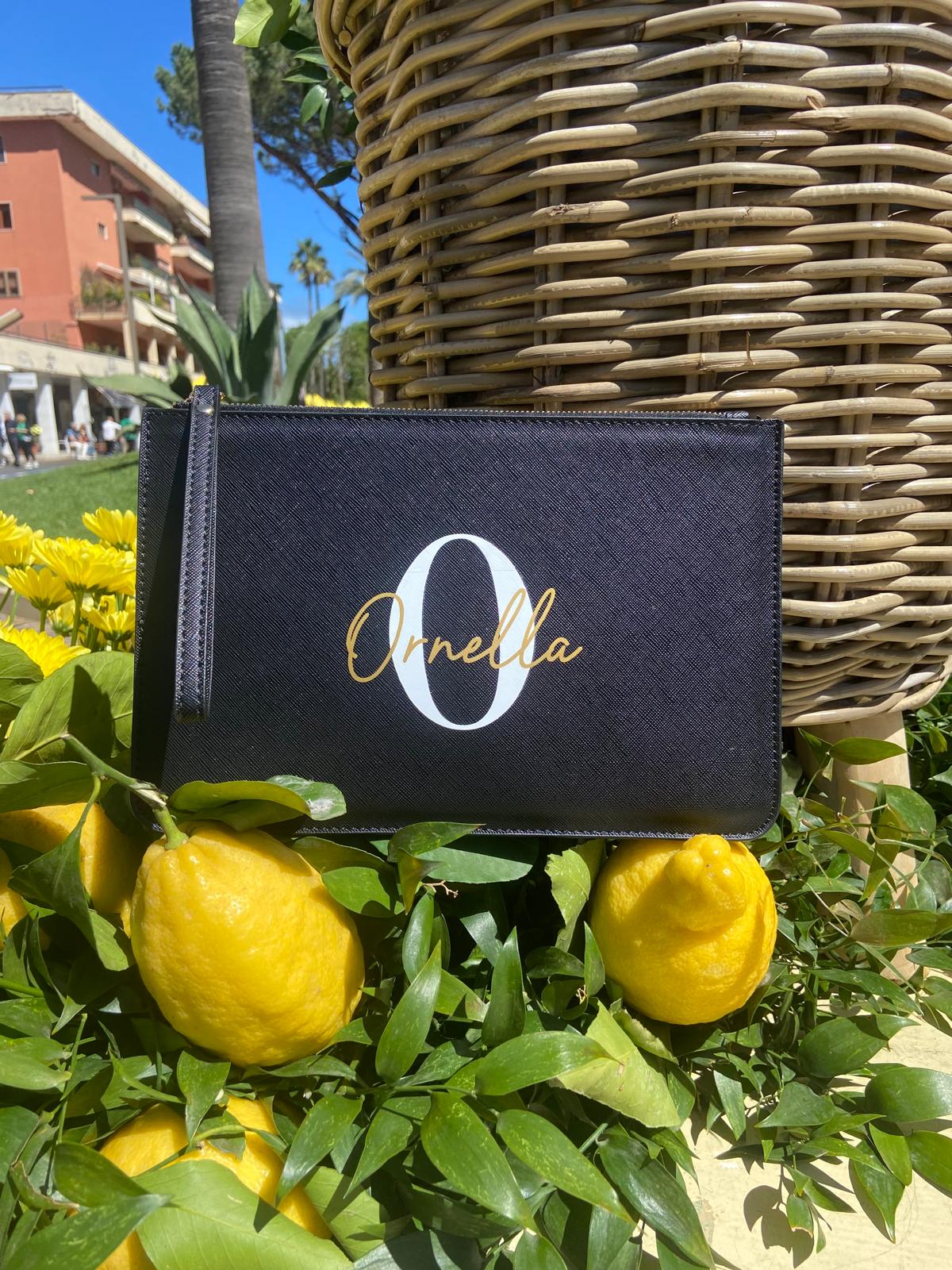 Pochette saffiano personalizzata