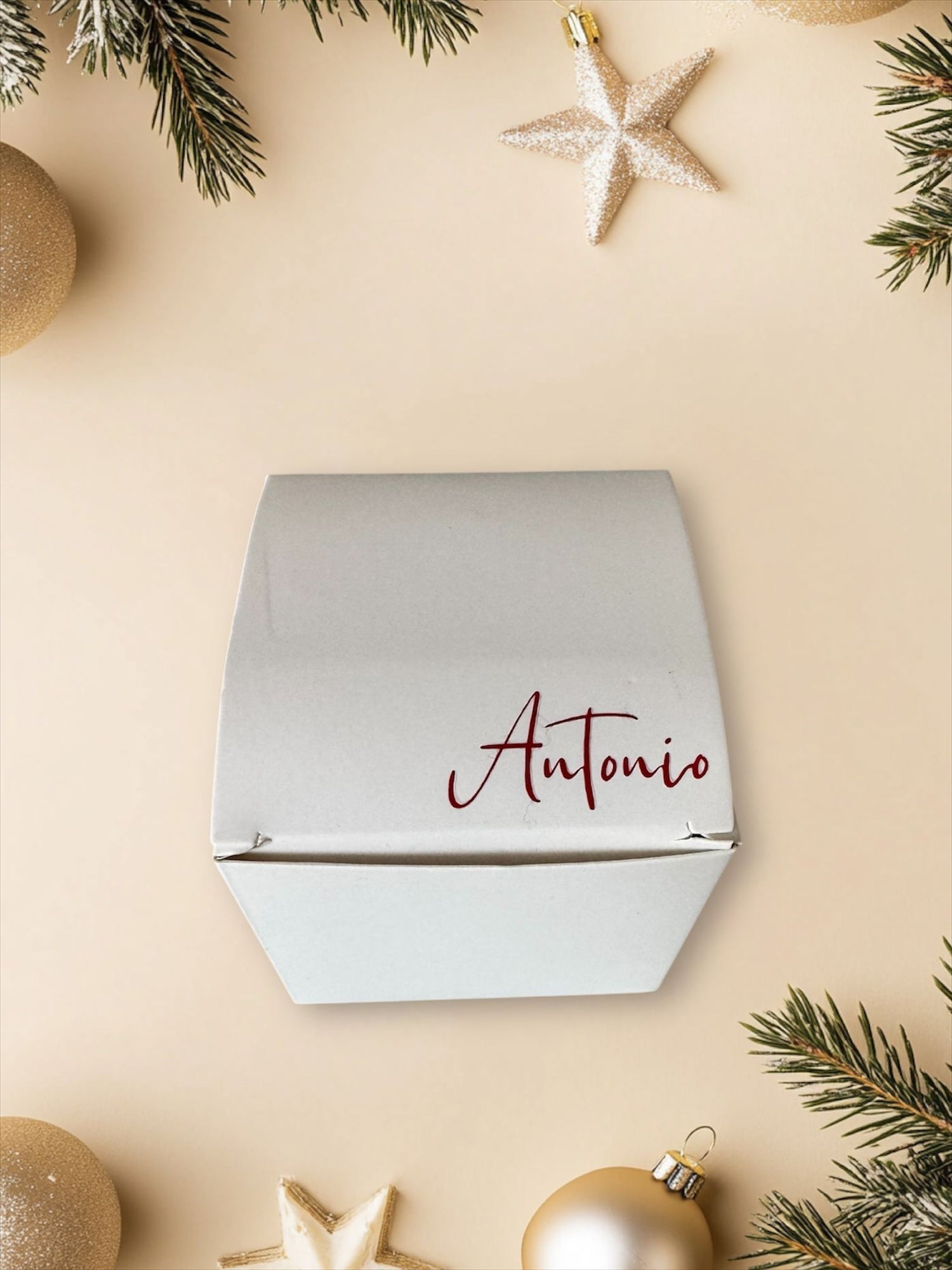 Pallina 10 cm natalizia personalizzata